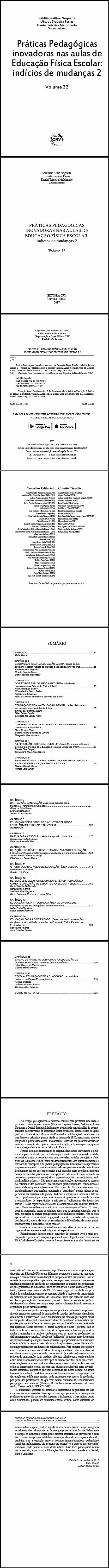 PRÁTICAS PEDAGÓGICAS INOVADORAS NAS AULAS DE EDUCAÇÃO FÍSICA ESCOLAR:<br>indícios de mudanças 2<br>Volume 32